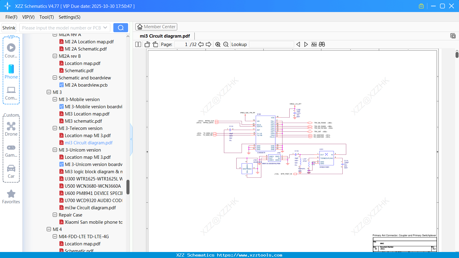 Xiaomi Mi3 Circuit Diagram
